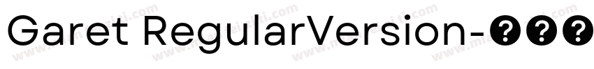 Garet RegularVersion字体转换